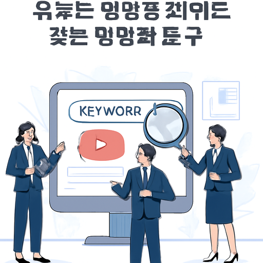 유튜브 영상용 키워드 찾는 방법과 도구 이미지