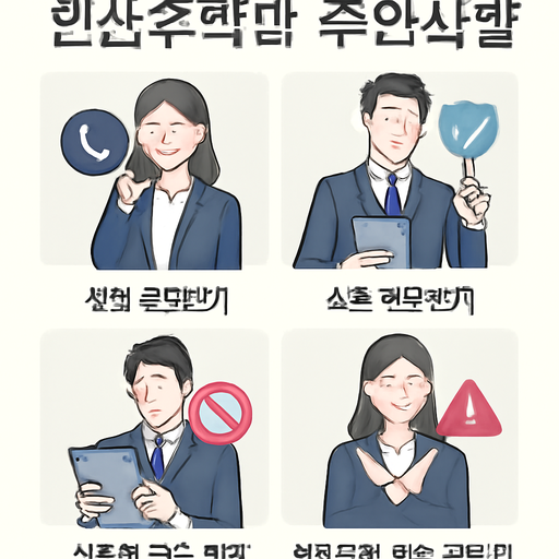 러브알바 안전수칙과 주의사항 이미지