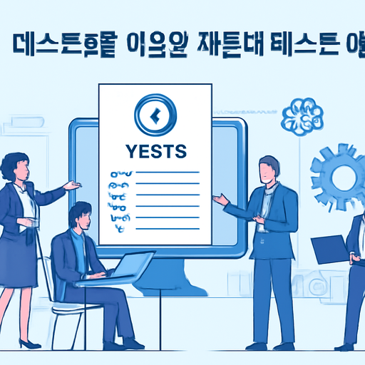 테스트3를 이용한 자동화 테스트 예제 이미지