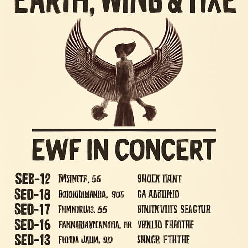 ewf concert tour dates and venues 이미지