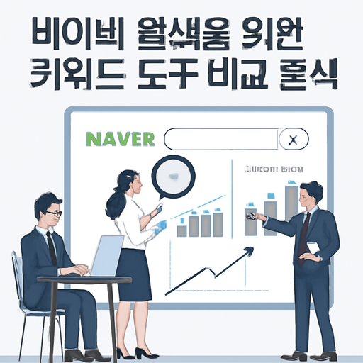 네이버 검색을 위한 키워드 도구 비교 분석 이미지