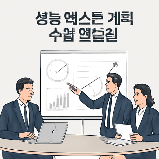 성능 테스트 계획 수립 템플릿 이미지