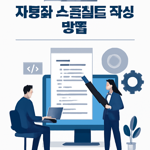 테스트1입니다 자동화 스크립트 작성 방법 이미지