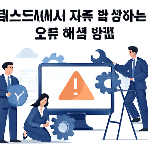 테스트1에서 자주 발생하는 오류 해결 방법 이미지