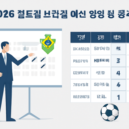 2026 월드컵 브라질 예선 일정 및 경기 결과 이미지