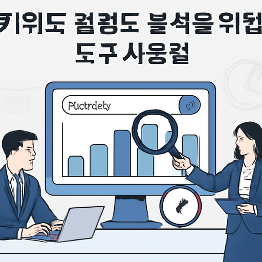 키워드 경쟁도 분석을 위한 도구 사용법 이미지