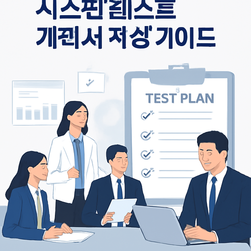 시스템 테스트 계획서 작성 가이드 이미지