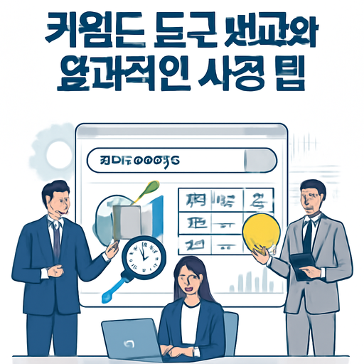 키워드 도구 비교와 효과적인 사용 팁 이미지