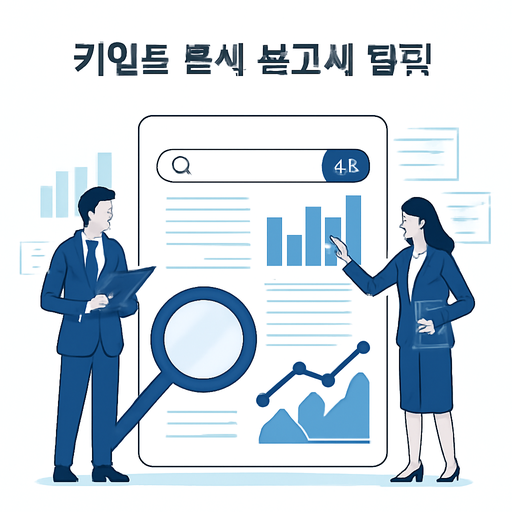 키워드 분석 보고서 템플릿 이미지