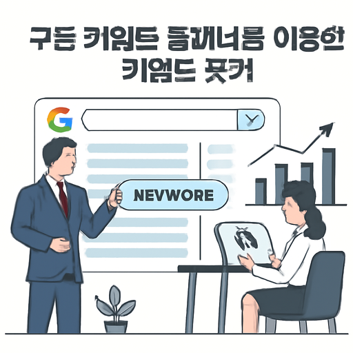 구글 키워드 플래너를 이용한 키워드 찾기 이미지