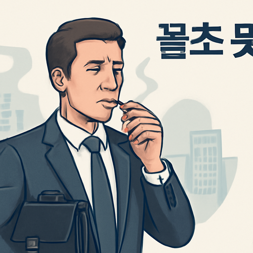 꼴초 뜻 이미지