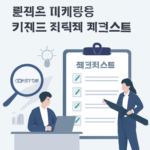 콘텐츠 마케팅용 키워드 최적화 체크리스트 이미지