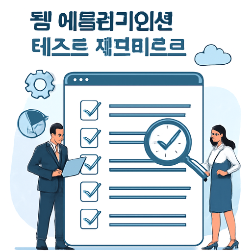 웹 애플리케이션 테스트 체크리스트 이미지