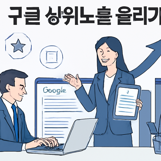 콘텐츠 품질로 구글 상위노출 올리기 이미지