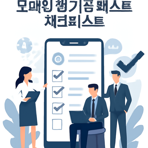모바일 앱 기능 테스트 체크리스트 이미지