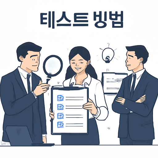 테스트 방법 이미지