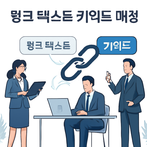 링크 텍스트 키워드 매칭 이미지