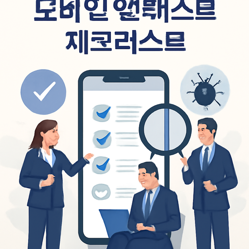 모바일 앱 테스트 체크리스트 이미지