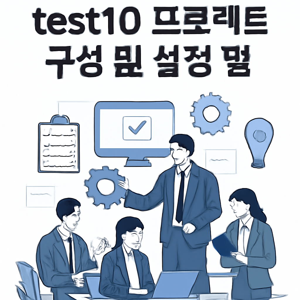 test10 프로젝트 구성 및 설정 팁 이미지