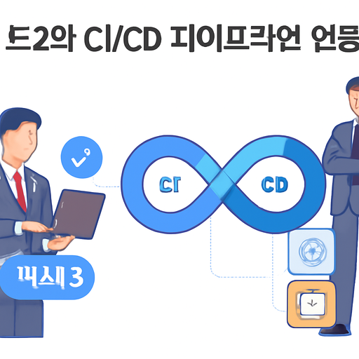 테스트2와 CI/CD 파이프라인 연동 전략 이미지