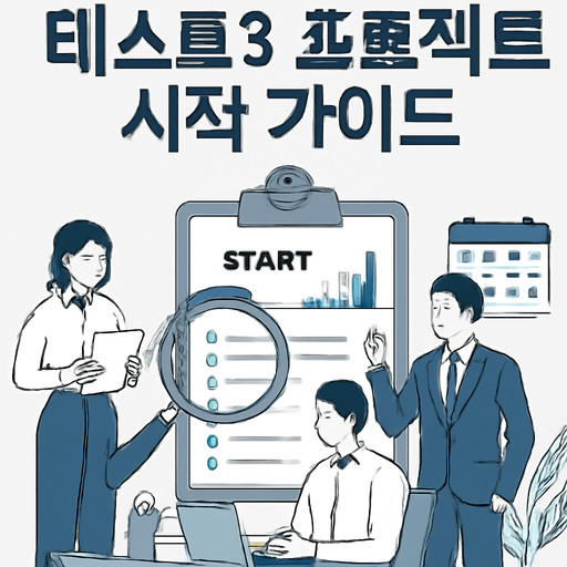 테스트3 프로젝트 시작 가이드 이미지
