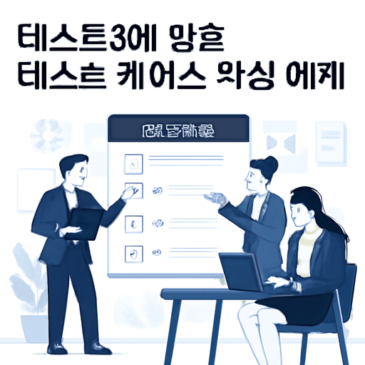 테스트3에 맞춘 테스트 케이스 작성 예제 이미지