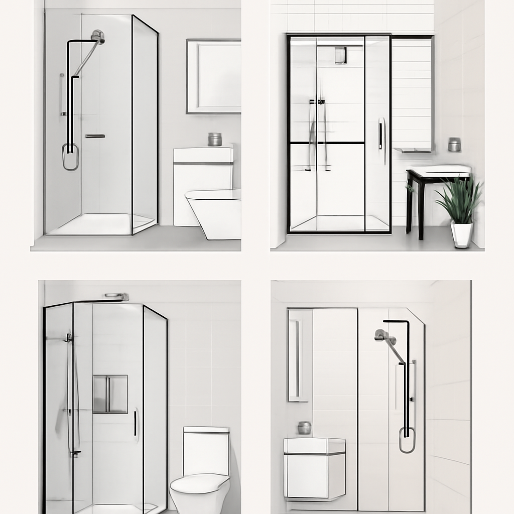 walk in shower design ideas for small bathrooms image