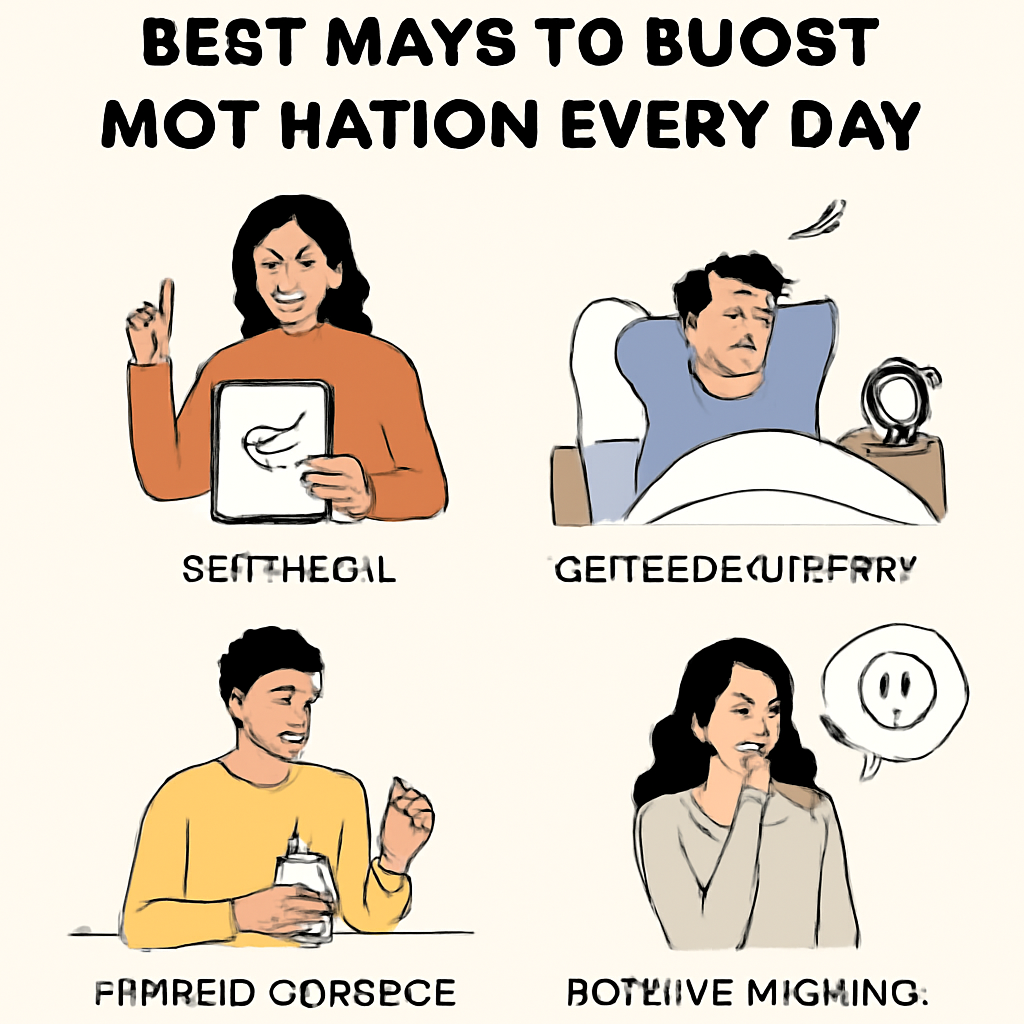 best ways to boost motivation every day image