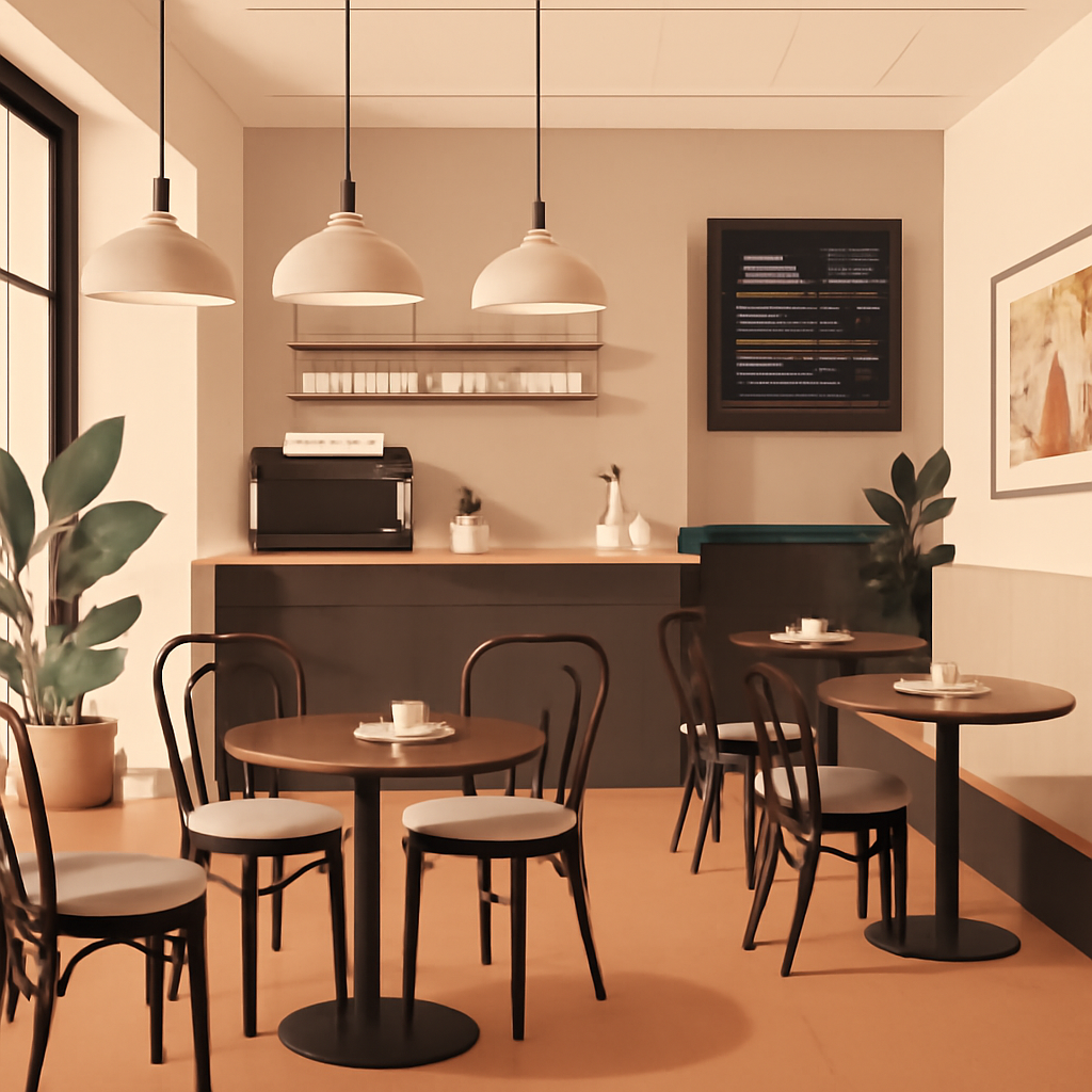 cozy cafe atmosphere image