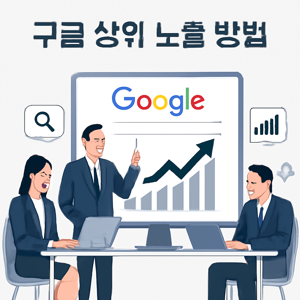 구글 상위 노출 방법 이미지